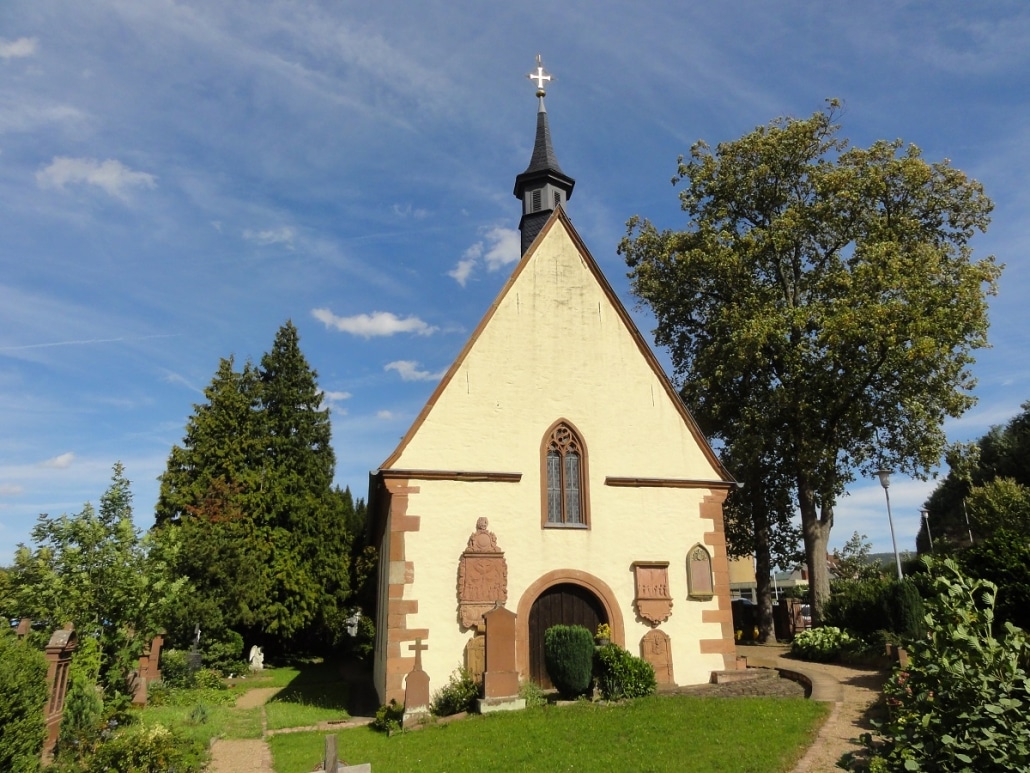 Laurentiuskapelle Miltenberg von außen von Westen