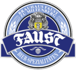 dunkles Logo vom Brauhaus Faust mit transparentem Hintergrund