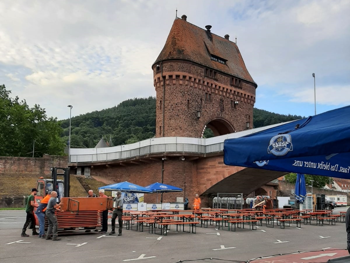 BR-Radltour - Aufbau 02 © Stadt Miltenberg