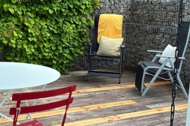 Terrasse der Ferienwohnung Terrassenglück von Silke Zöller in Miltenberg