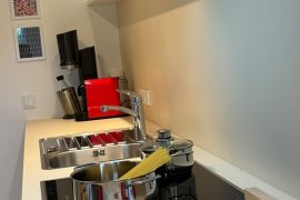 Küchenzeile in der Ferienwohnung Terrassenglück von Silke Zöller in Miltenberg
