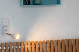 Schlafzimmer in der Ferienwohnung Terrassenglück von Silke Zöller in Miltenberg