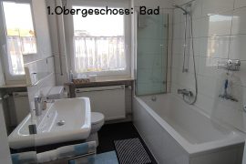 Badezimmer in der Ferienwohnung Fürst in Bürgstadt - Wohnung im ersten Obergeschoss