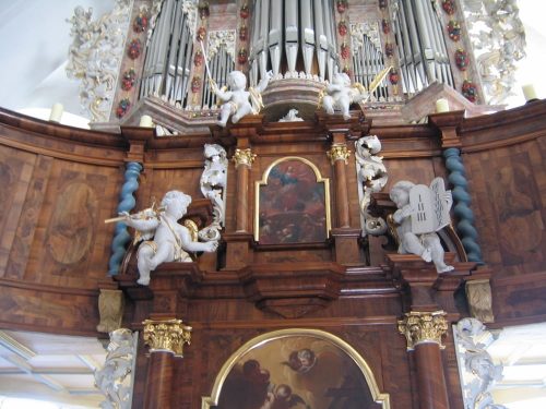 Die Orgel der Evangelischen Kirche in der Kirchenburg Kleinheubach