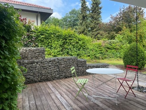 Terrasse in der Ferienwohnung Terrassenglück in Miltenberg