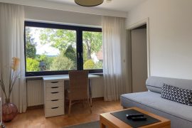 Wohnzimmer in der Ferienwohnung Terrassenglück in Miltenberg