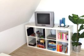 Fernseher im Wohnzimmer der Ferienwohnung Dörr in Bürgstadt