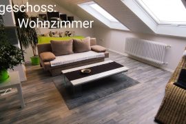 Ferienwohnung Fürst in Bürgstadt - Wohnzimmer im Dachgeschoss