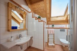 Badezimmer in der Ferienwohnung Jachtschütz in Miltenberg