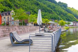 Mainpromenade in der Nähe der Ferienwohnung an der Mainpromenade in Miltenberg