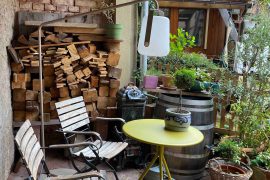 Terrasse der Ferienwohnung Mauersegler in Miltenberg