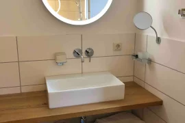 Waschbecken in der Ferienwohnung Mauersegler in Miltenberg