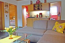 Ferienwohnung Oehmann - Wohnzimmer mit Teeküche