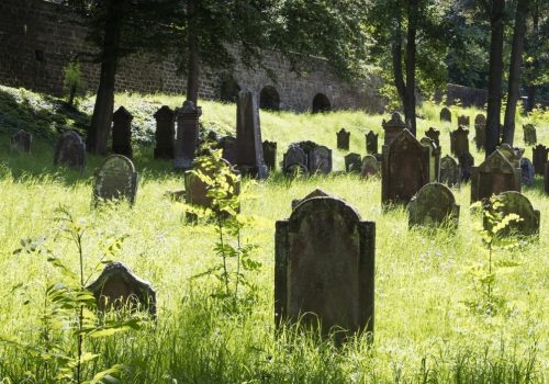Alter Jüdischer Friedhof in Miltenberg von Osten her gesehen