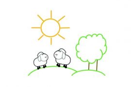 Ferienwohnung "Auf Schäfers Spuren" in Bürgstadt - Logo-Zeichnung