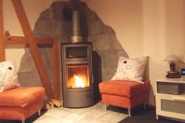 Ferienwohnung "Auf Schäfers Spuren" in Bürgstadt - Kaminofen