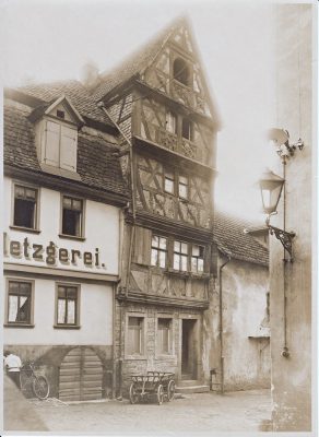 Historische Aufnahme der Mikwe im Miltenberger Schwarzviertel