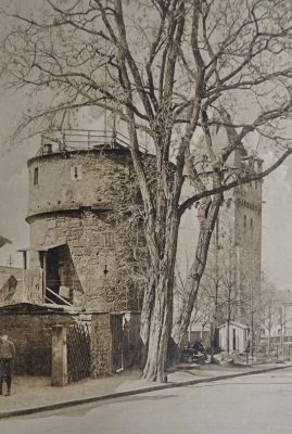 Zuckmantelturm in Miltenberg Anfang des 20. Jahrhunderts