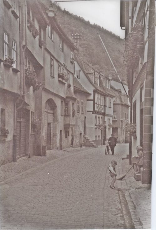 Historisches Foto des Schwarzviertels in Miltenberg
