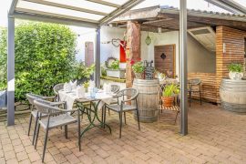 Terrasse vom Adler Landhotel in Bürgstadt