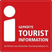 i-Marke-Logo des Deutschen Tourismusverbands für geprüfte Tourist-Informationen